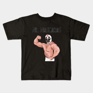 Mil Mascaras Lucha Libre Mexicana Mexican Wrestler Legend Kids T-Shirt